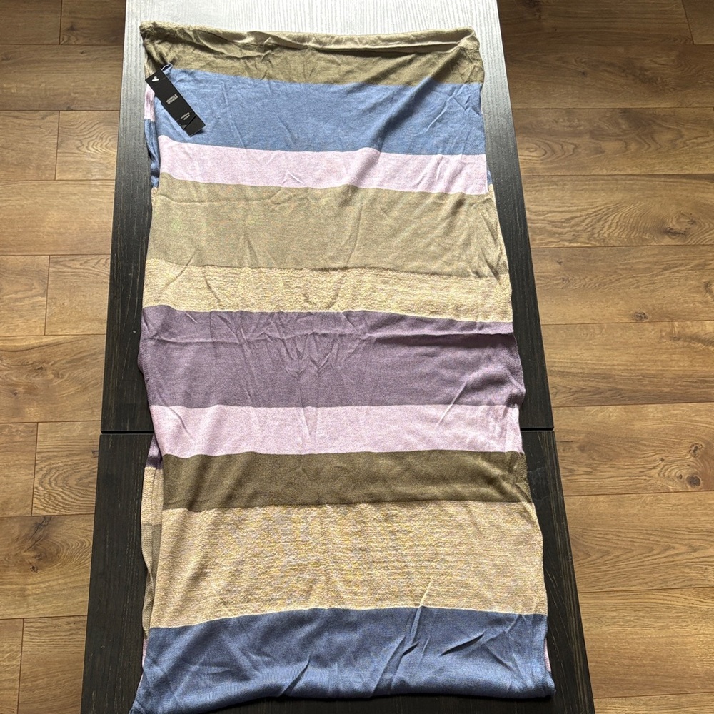 Marks & Spencer Elegant Blue and Pink Scarf